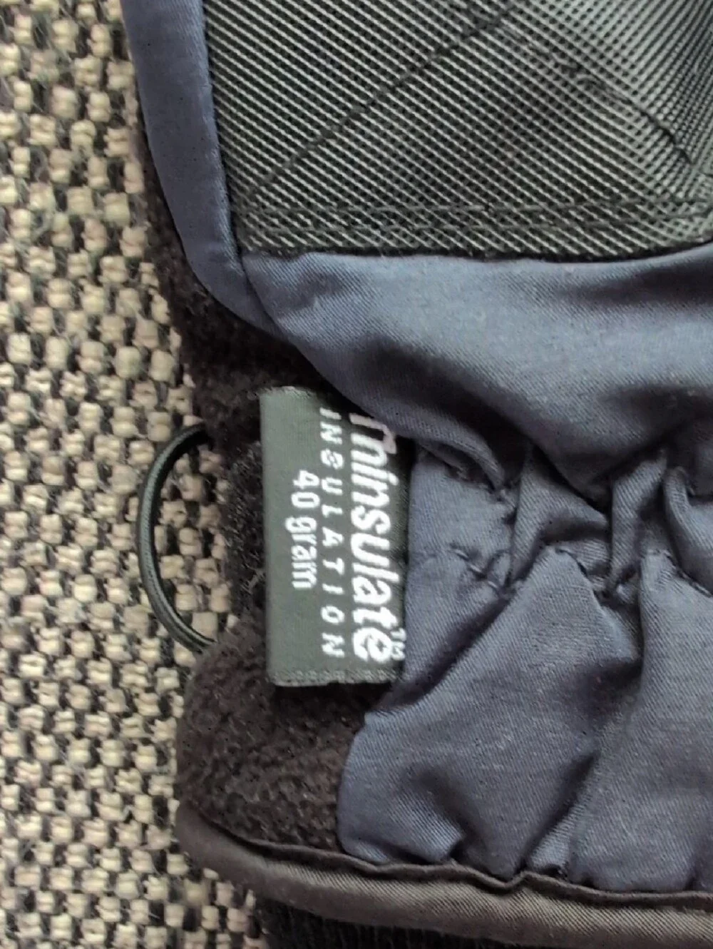 3M Thinsulate Navy and Black Insulated Glove Pair